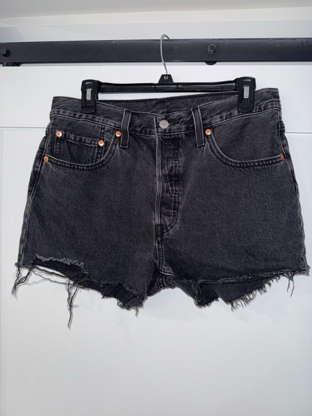 Levi's 501 Distressed Denim Shorts